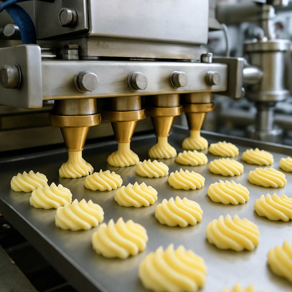 Food manufacturing with machine