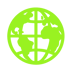 globe icon green