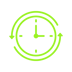 Time icon green