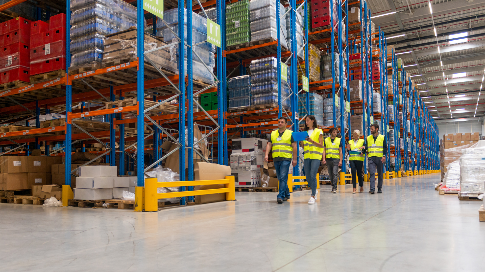 Busy warehouse operations