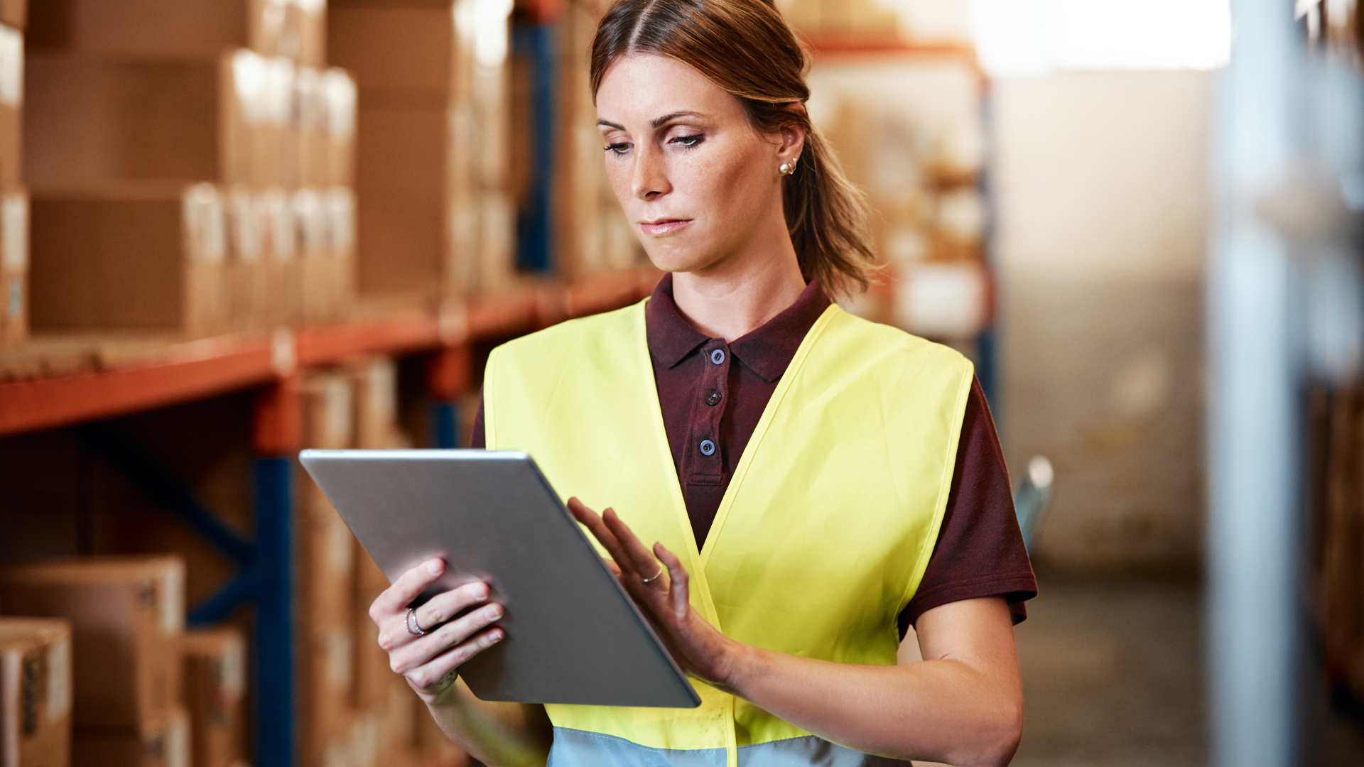 woman using a tablet