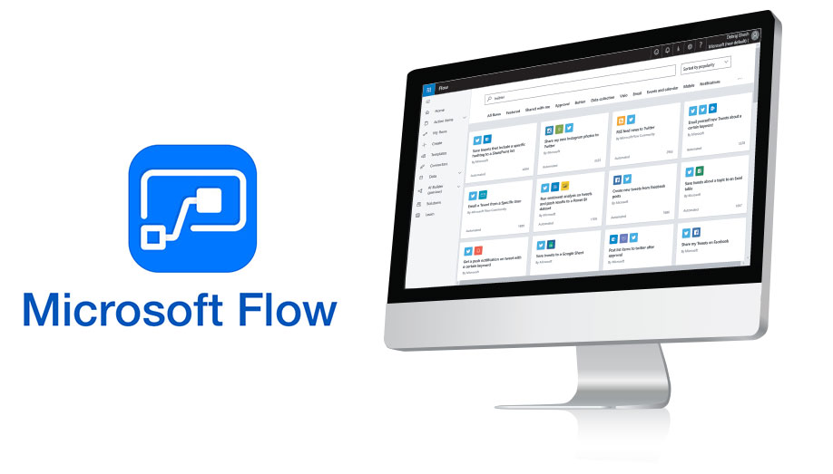 Microsoft Flow Logo & Screenshot Microsoft Flow Logo & Screenshot