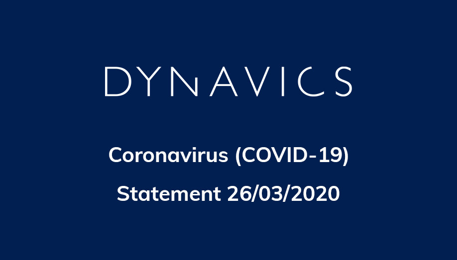 Dynavics Coronavirus Statement Dynavics Coronavirus Statement
